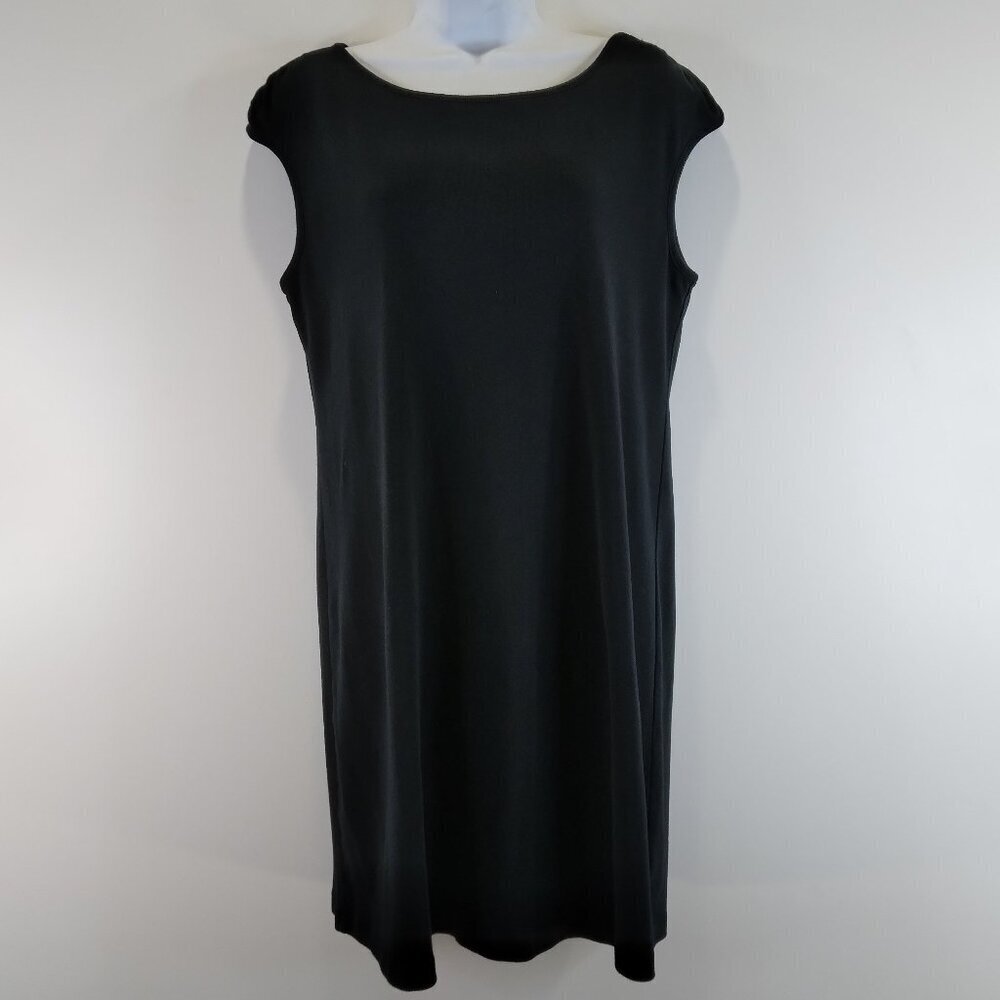 Chico’s Sleeveless Black Tunic Dress Size S